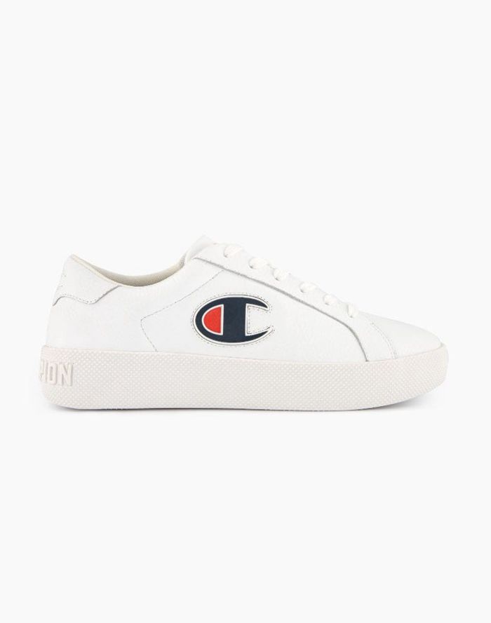 Champion ERA Leather Sneakers Dames - Wit - Belgie 8504FMZCY